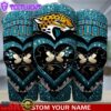 Custom Name Jacksonville Jaguars NFL Mickey Minnie Couple Valentine Day Tumbler