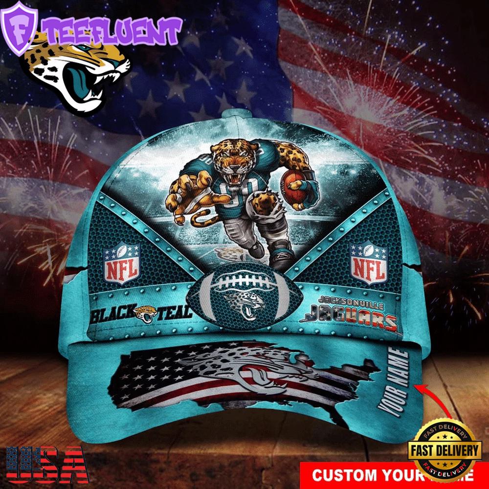 Custom Name Jacksonville Jaguars NFL Super Bowl LIX Baseball Cap