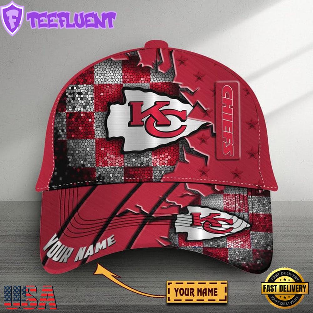 Custom Name Kansas City Chiefs Classic Baseball Cap