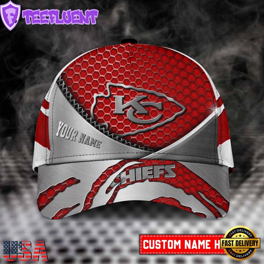 Custom Name Kansas City Chiefs NFL Classic Baseball Cap
