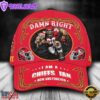 Custom Name Kansas City Chiefs NFL Mascot Damn Right Sport Baseball Cap