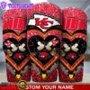 Custom Name Kansas City Chiefs NFL Mickey Minnie Couple Valentine Day Tumbler