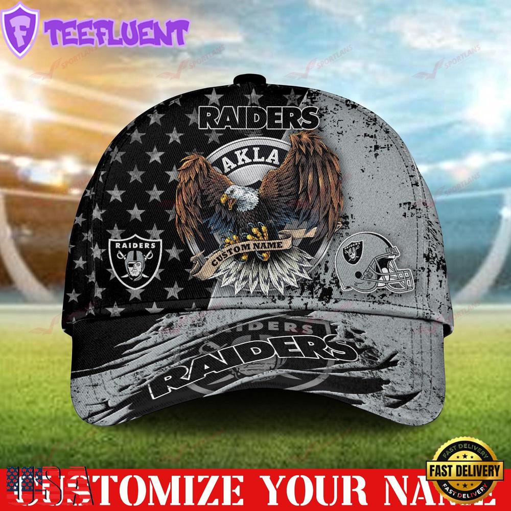 Custom Name Las Vegas Raiders NFL 3D Classic Baseball Cap Classic Cap