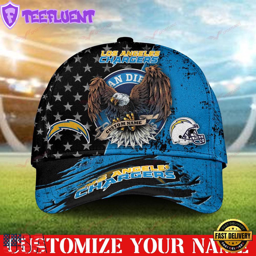 Custom Name Los Angeles Chargers NFL 3D Classic Baseball Cap Classic Cap