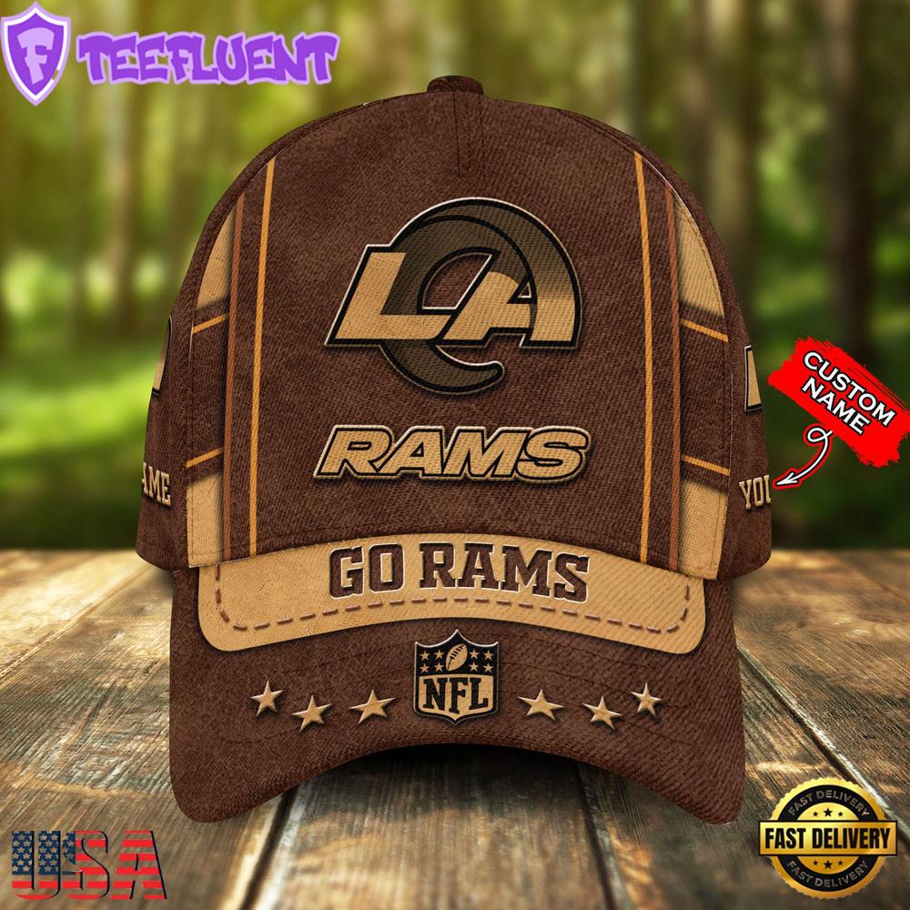 Custom Name Los Angeles Rams Nfl Team Sport Baseball Cap