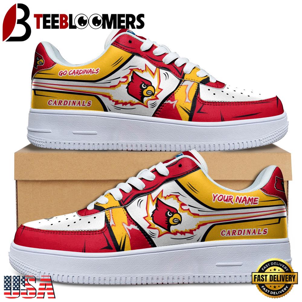 Custom Name Louisville Cardinals Air Force 1 Shoes