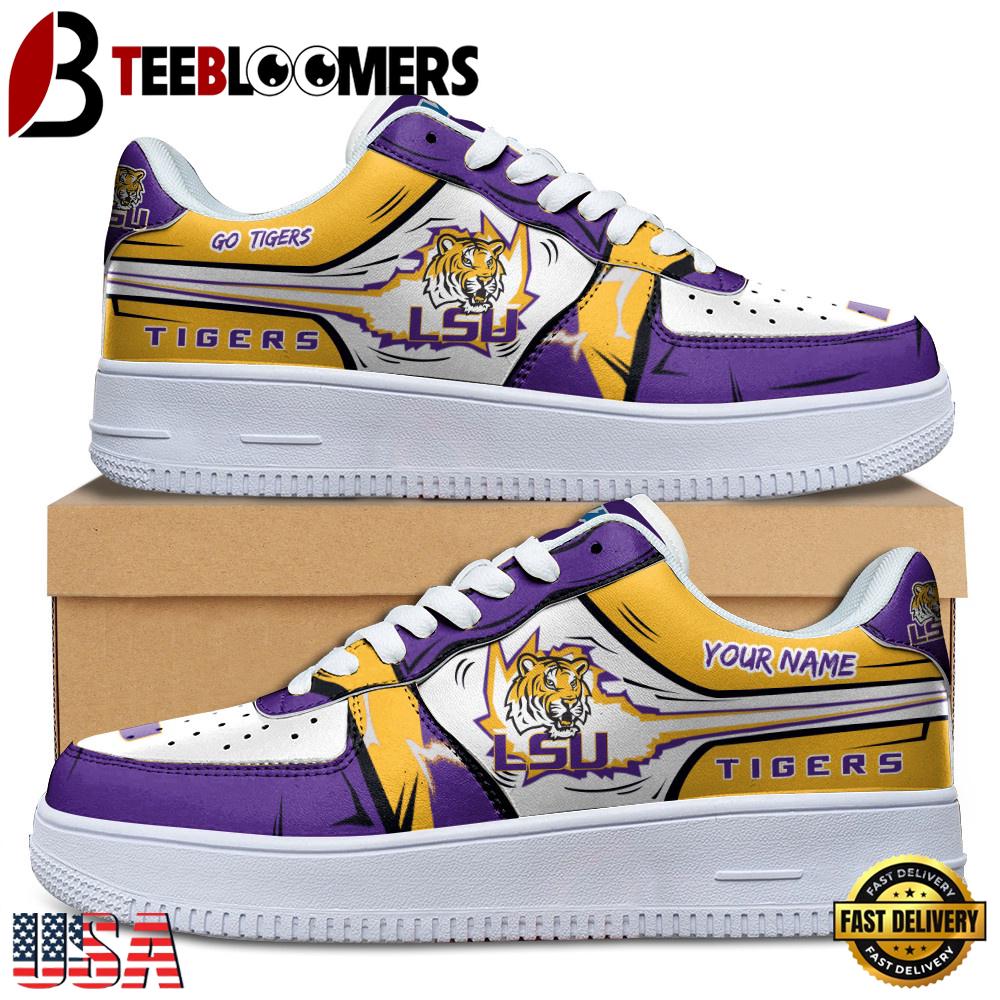 Custom Name LSU Tigers Air Force 1 Shoes