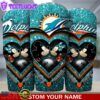 NFL Custom Name Miami Dolphins Mickey Minnie Couple Valentine Day Tumbler 30 Oz 3 Custom Name Miami Dolphins NFL Mickey Minnie Couple Valentine Day Tumbler