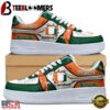 Custom Name Miami Hurricanes Air Force 1 Shoes