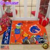Custom Name NCAA Boise State Broncos Grinch Christmas Welcome Football Doormat