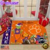 Custom Name NCAA Clemson Tigers Grinch Christmas Welcome Football Doormat