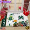Custom Name NCAA Hawaii Rainbow Warriors Grinch Christmas Welcome Football Doormat