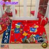 Custom Name NCAA Kansas Jayhawks Grinch Christmas Welcome Football Doormat