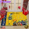 Custom Name NCAA Michigan Wolverines Grinch Christmas Welcome Football Doormat , Holiday Doormats 4 Custom Name NCAA Michigan Wolverines Grinch Christmas Welcome Football Doormat