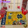 Custom Name NCAA Notre Dame Fighting Irish Grinch Christmas Welcome Football Doormat , Holiday Doormats 4 Custom Name NCAA Notre Dame Fighting Irish Grinch Christmas Welcome Football Doormat