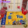 Custom Name NCAA Pittsburgh Panthers Grinch Christmas Welcome Football Doormat