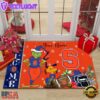 Custom Name NCAA Syracuse Orange Grinch Christmas Welcome Football Doormat