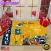 Custom Name NCAA West Virginia Mountaineers Grinch Christmas Welcome Football Doormat