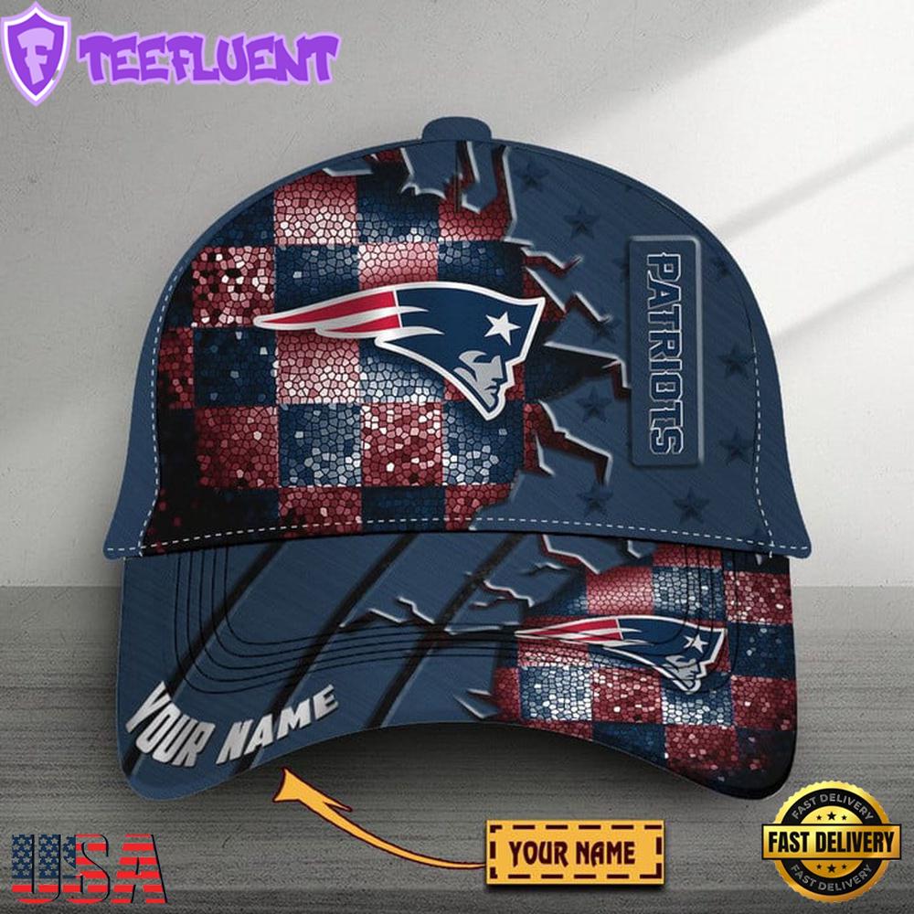 Custom Name New England Patriots Classic Baseball Cap