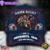 Custom Name New England Patriots NFL Mascot Damn Right Sport Baseball Cap