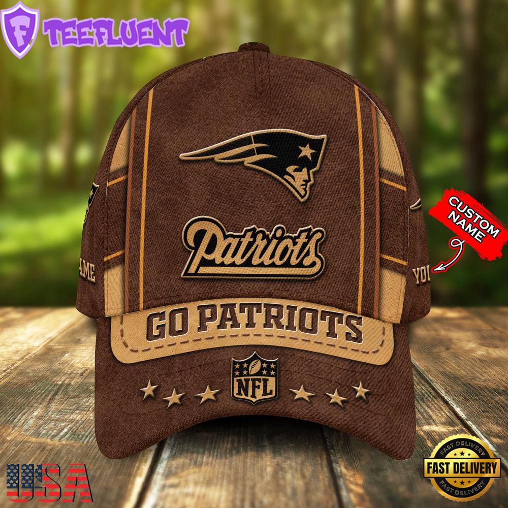 Custom Name New England Patriots Nfl Team Sport Baseball Cap