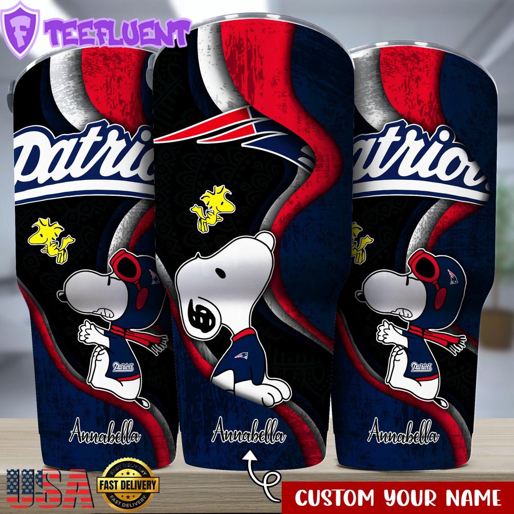 Custom Name New England Patriots NFLSport Team Tumbler