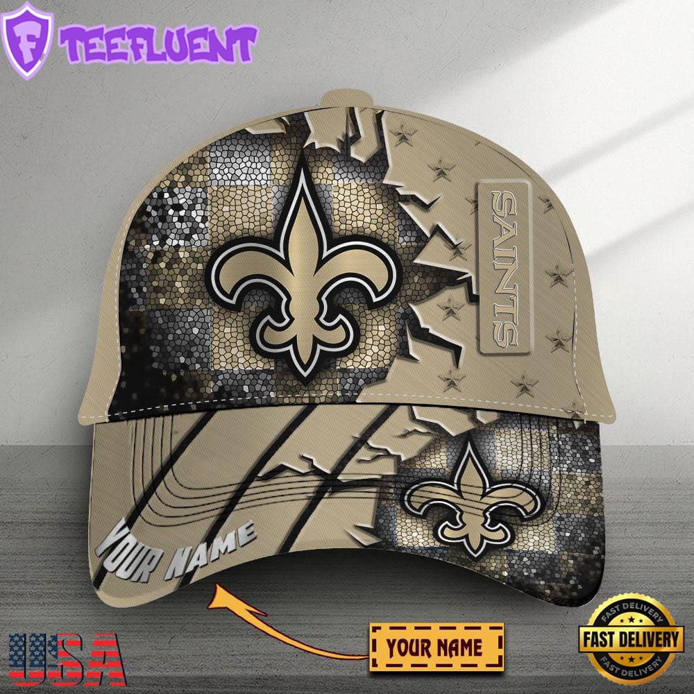 Custom Name New Orleans Saints Classic Baseball Cap