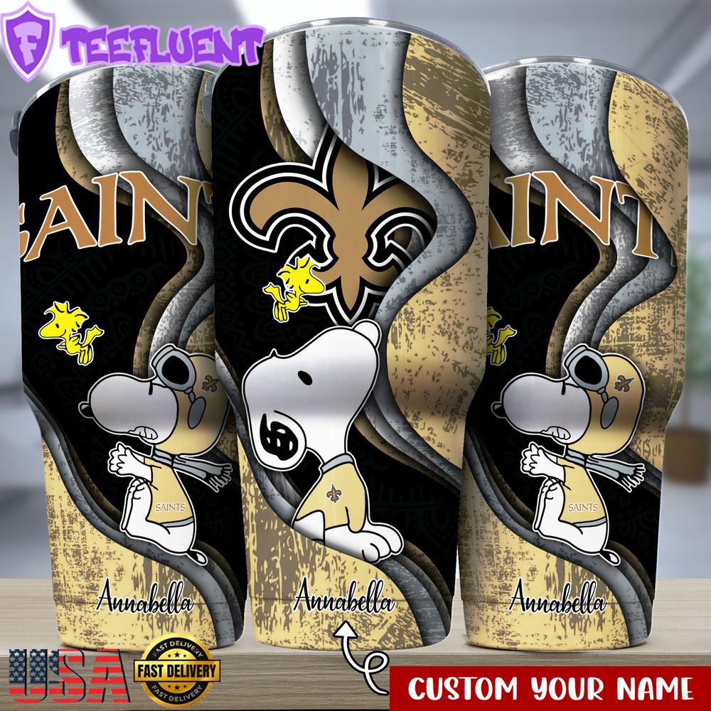 Custom Name New Orleans Saints NFLSport Team Tumbler