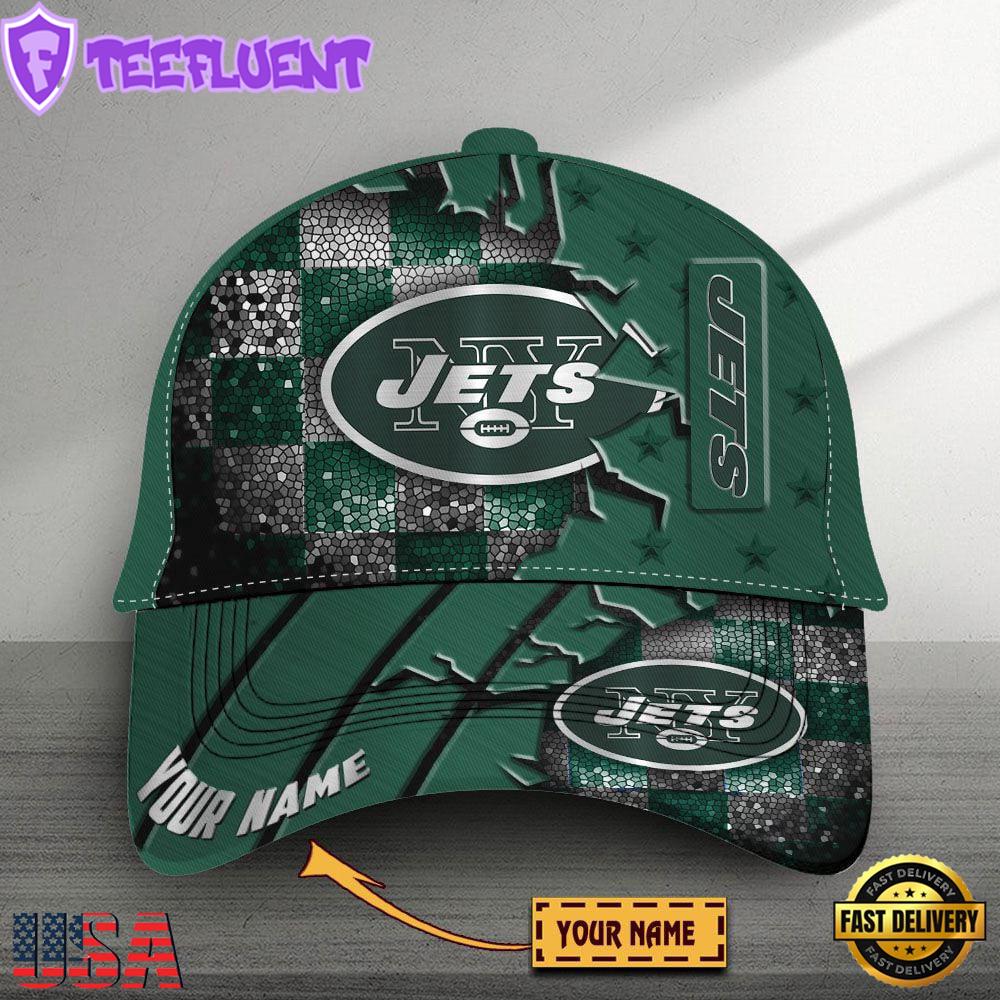 Custom Name New York Jets Classic Baseball Cap