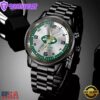 Custom Name New York Jets NFL Black Stainless Steel Watch Gifts For Fans