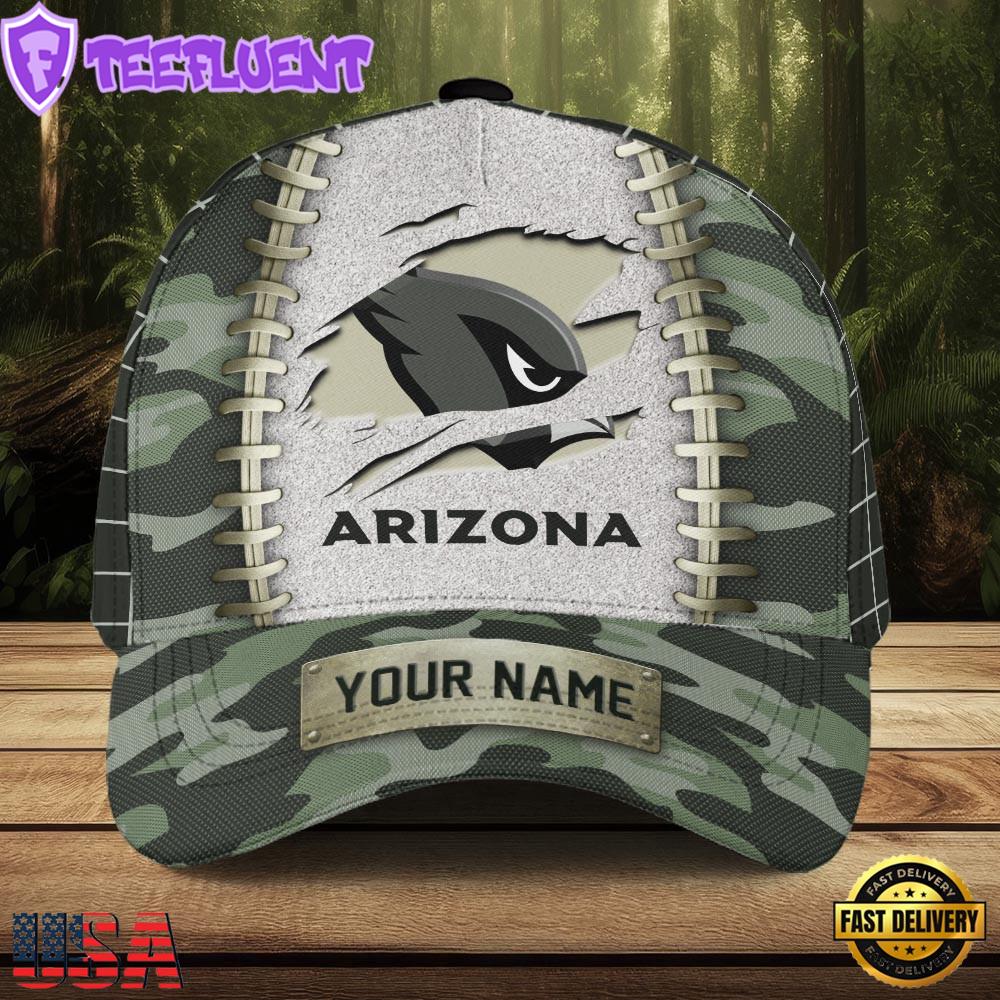 Custom Name NFL Arizona Cardinals Camo Hunting Classic Cap For Fans