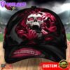 Custom Name NFL Arizona Cardinals Skull Halloween Baseball Cap