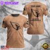 Custom Name NFL Arizona Cardinals Team Football 3D T-Shirt