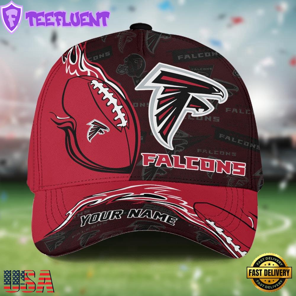 Custom Name NFL Atlanta Falcons Classic Cap For Fans