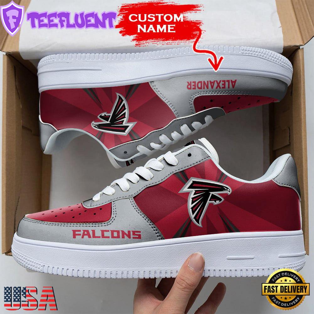 Custom Name NFL Atlanta Falcons Custom Air Force 1 Shoes For Fans