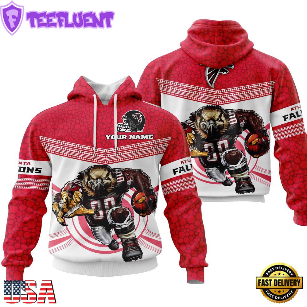 NFL Custom NameAtlanta Falcons Mascot All Over Print Hoodie Shirt , NFL Unisex Hoodies NFL Custom NameAtlanta Falcons Mascot All Over Print Hoodie Shirt , NFL Unisex Hoodies