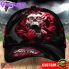 Custom Name NFL Atlanta Falcons Skull Halloween Baseball Cap