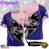 Custom Name NFL Baltimore Ravens All Over Print T-Shirt For Fans