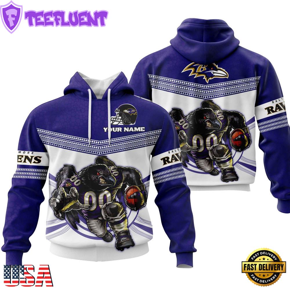 NFL Custom NameBaltimore Ravens Mascot All Over Print Hoodie Shirt , NFL Unisex Hoodies NFL Custom NameBaltimore Ravens Mascot All Over Print Hoodie Shirt , NFL Unisex Hoodies