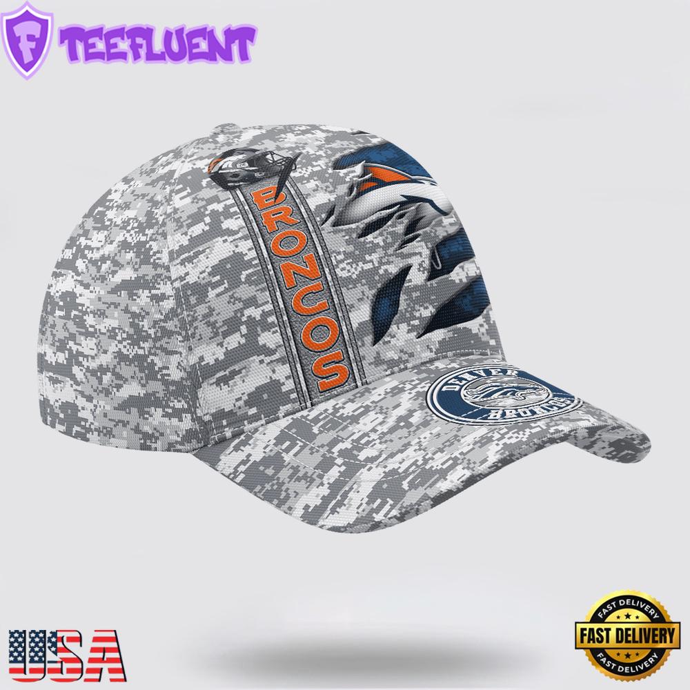 Custom Name NFL Broncos Camo US Classic Baseball Cap Hats Custom Name NFL Broncos Camo US Classic Baseball Cap Hats