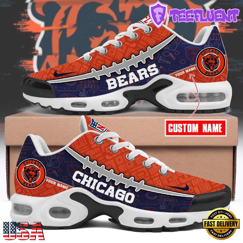 Custom Name NFL Chicago Bears Air Max Plus Shoes