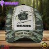 Custom Name NFL Chicago Bears Camo Hunting Classic Cap For Fans