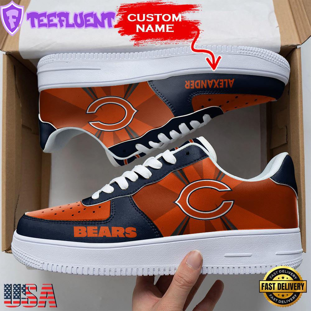 Custom Name NFL Chicago Bears Custom Air Force 1 Shoes For Fans