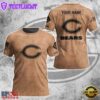 Custom Name NFL Chicago Bears Team Football 3D T-Shirt