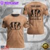 Custom Name NFL Cincinnati Bengals Team Football 3D T-Shirt