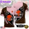 Custom Name NFL Cleveland Browns All Over Print T-Shirt For Fans