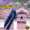 Custom Name NFL Dallas Cowboy Football Team All Over Print T-Shirt For Fans