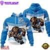 Custom Name NFL Detroit Lions Mascot All Over Print Hoodie Shirt