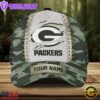 Custom Name NFL Green Bay Packers Camo Hunting Classic Cap For Fans