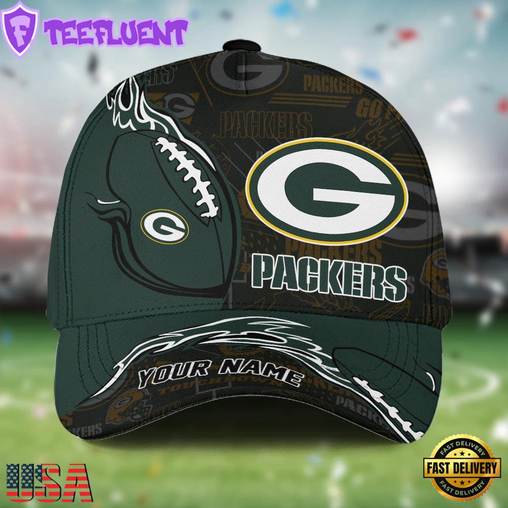 Custom Name NFL Green Bay Packers Classic Cap For Fans